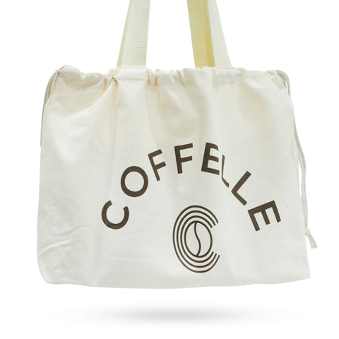 Coffelle Drawstring Tote Bag